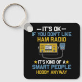 Slimme mensen Hobby Anyway Ham Radio Operators Ama Sleutelhanger (Voorkant)