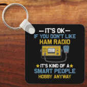 Slimme mensen Hobby Anyway Ham Radio Operators Ama Sleutelhanger (Voorkant)