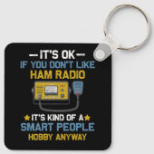 Slimme mensen Hobby Anyway Ham Radio Operators Ama Sleutelhanger (Achterkant)