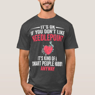 Slimme mensen Hobby Needlepoint Needlepoint T-shirt