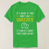 Slimme mensen Hobby Quizzen Quiz T-shirt (Design voorkant)