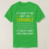 Slimme mensen Hobby Scrabble T-shirt (Design voorkant)
