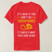 Slimme mensen Hobby Sousaphone T-shirt (Design voorkant)