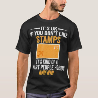 Slimme mensen hobbystempels Grappige stempelverzam T-shirt
