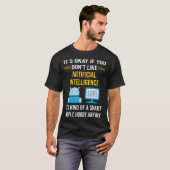 Slimme Mensen Kunstmatige Intelligentie AI T-shirt (Voorkant volledig)