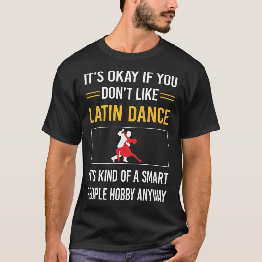 Slimme Mensen Latijnse Dans T-shirt (Voorkant)