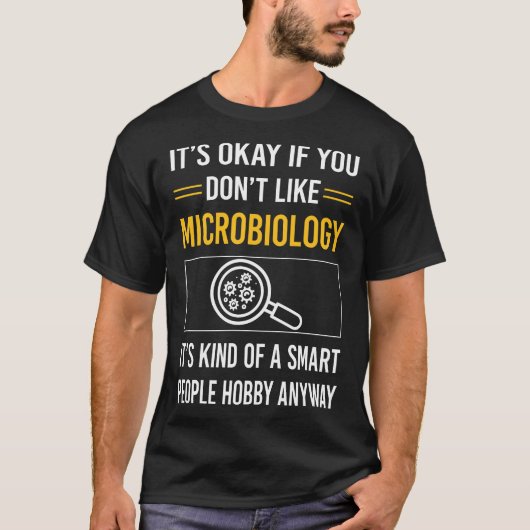 Slimme mensen Microbiologie Microbioloog T-shirt (Voorkant)