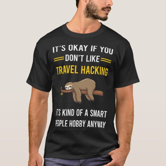 Slimme mensen reizen Hacking Hacker T-shirt (Voorkant)
