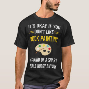Slimme mensen rock schilderen rotsen t-shirt