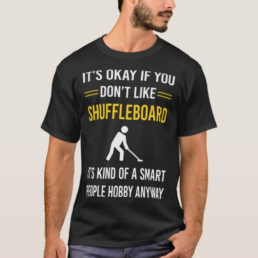Slimme mensen Shuffleboard T-shirt (Voorkant)