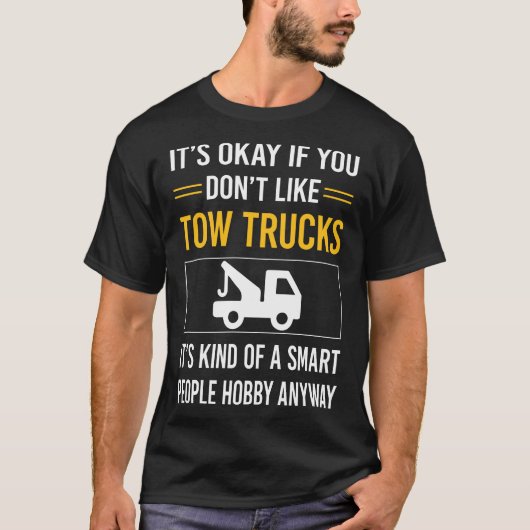 Slimme mensen slepen vrachtwagens t-shirt (Voorkant)
