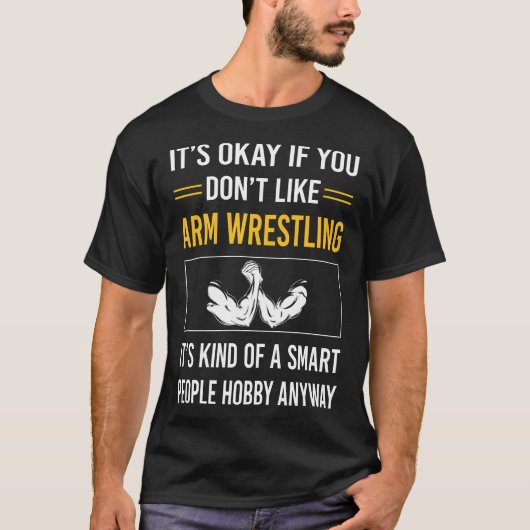 Slimme mensen worstelen t-shirt (Voorkant)