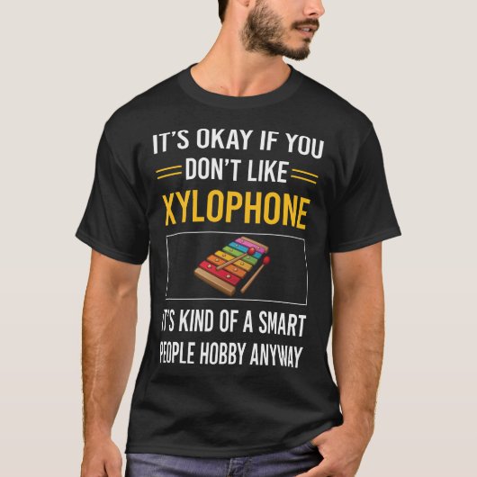 Slimme mensen xylofoon t-shirt (Voorkant)