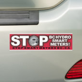 Slimme meters voor BC-hydro stoppen Bumpersticker (Op auto)