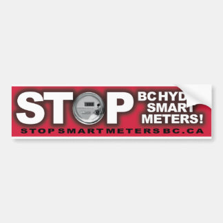 Slimme meters voor BC-hydro stoppen Bumpersticker