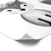 Slimme Nurserie Muur Kunst Poster (Hoek)