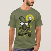 Slimme octopus ontdekt elektriciteit T-Shirt (Voorkant)