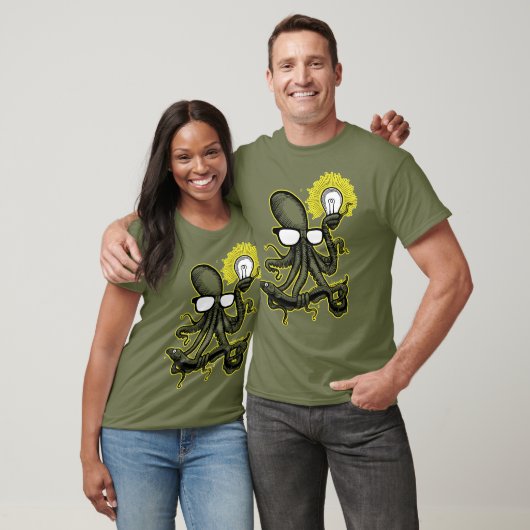Slimme octopus ontdekt elektriciteit T-Shirt (Unisex)
