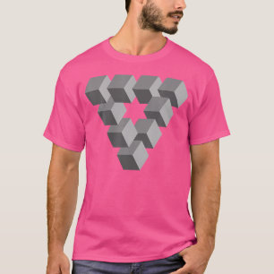 Slimme optische illusie geniale puzzel t-shirt