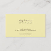 Slimme Oranje kat met bril Visitekaartje (Achterkant)