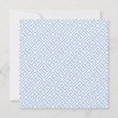 Slimme pompoenen Chinoiserie Blauw en Wit Bruiloft Save The Date (Achterkant)