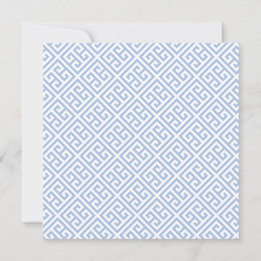 Slimme pompoenen Chinoiserie Blauw en Wit Bruiloft Save The Date (Achterkant)