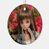 Slimme pop Gaia eerste kerstmis Keramisch Ornament (Links)