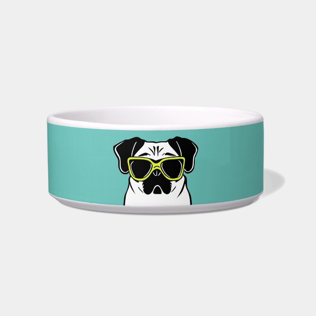 Slimme Pug Voerbakje (Voorkant)