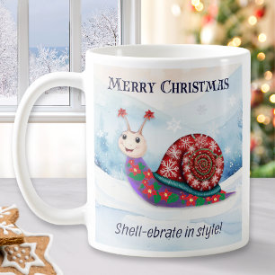 Slimme Pun Humor Grappig Prettig Kerstmis Persoonl Koffiemok