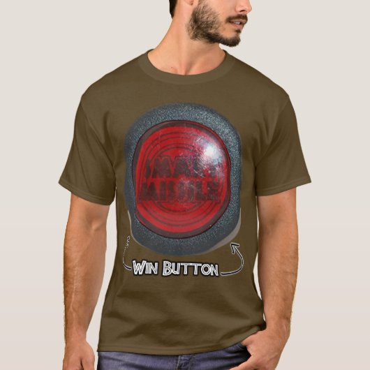 Slimme Raket - win Button T-shirt (Voorkant)