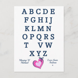 Slimme Romantische ontbrekende afstand Briefkaart