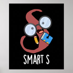 Slimme S Grappige Alfabet Woordspeling Donkere Ach Poster