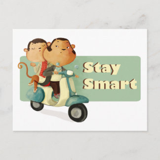 Slimme scooterapen blijven briefkaart