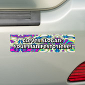 Slimme Slogan: Uw Manifest Hier! Bumpersticker (Op auto)