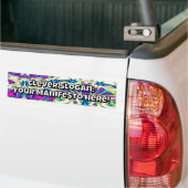 Slimme Slogan: Uw Manifest Hier! Bumpersticker (Op Truck)