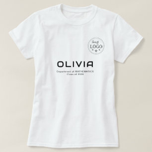 Slimme stijl academisch T-shirt met informatieve p