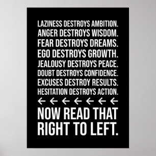 Slimme succes, motivatie, sportschool, drukte, Gri Poster