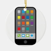 Slimme telefoon keramisch ornament (Voorkant)