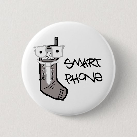 "Slimme" telefoon Ronde Button 5,7 Cm (Voorkant)