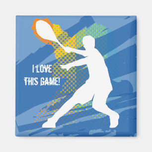 Slimme Tennis Magneet: Ik hou van dit spel Magneet