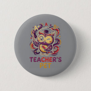 Slimme Uil Onderste Favoriet Afstudeer Academische Ronde Button 5,7 Cm