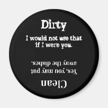 Slimme Vaatwasser Magnet schoon of vies