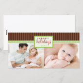 SLIMME VAKANTIE FOTOPAS :: richtingbord 2L Feestdagenkaart (Voorkant / Achterkant)