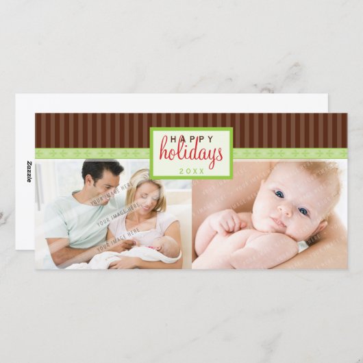 SLIMME VAKANTIE FOTOPAS :: richtingbord 2L Feestdagenkaart (Voorkant / Achterkant)