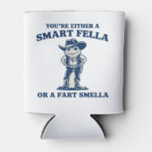Slimme vent of Scheet Smella Retro Kikker Meme Gra Blikjeskoeler (Voorkant)