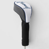 Slimme vent of Scheet Smella Retro Kikker Meme Gra Golfheadcover (Schuin)