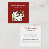 Slimme Visitekaartjes voor elektricien (Voorkant / Achterkant)