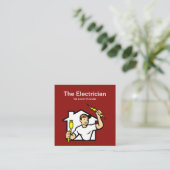 Slimme Visitekaartjes voor elektricien (Staand voorkant)
