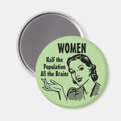 Slimme Vrouwen Maan Magneet (Voorkant / Achterkant)