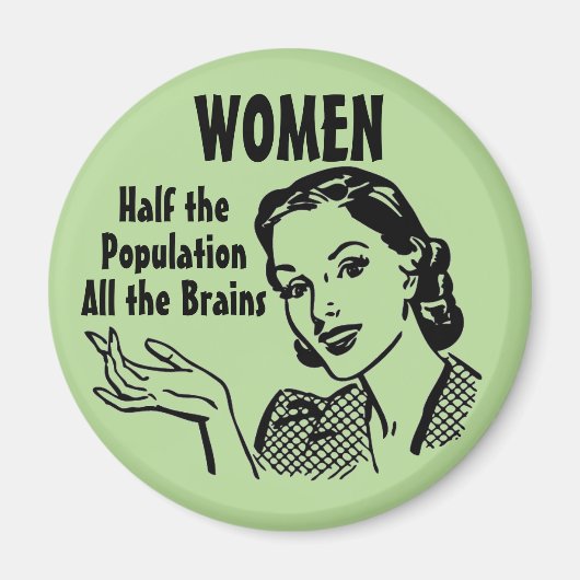 Slimme Vrouwen Maan Magneet (Voorkant)